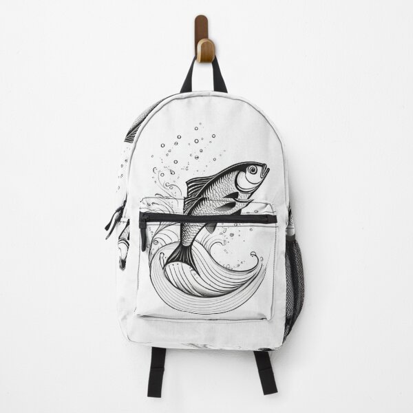 Item preview, Art - Stylized Fish, Streamlined Line Illustration designed and sold by World-Pets.