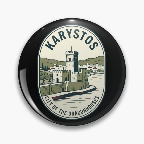 Item preview, Karystos Greece Vintage Travel Emblem designed and sold by k3rstman1.
