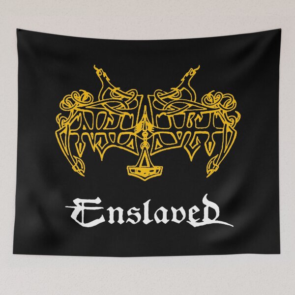 Item preview, Yellow Typography Black Metal Band designed and sold by billiasbros.