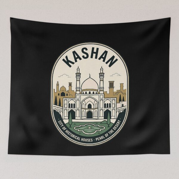 Item preview, Kashan Pearl of the Desert Vintage Travel Emblem designed and sold by k3rstman1.