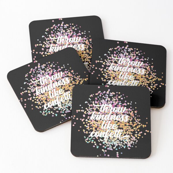 Item preview, Throw Kindness Like Confetti (Black Background) designed and sold by myheadisaprison.