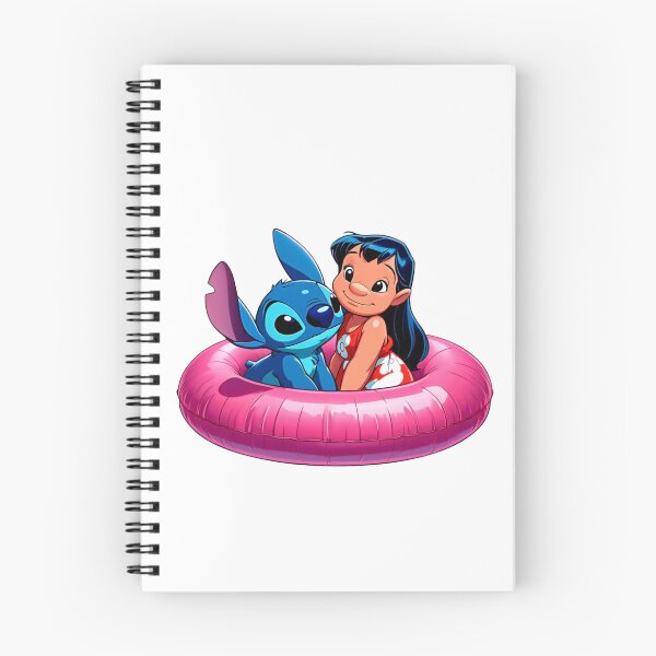 Item preview, Stitch and Lilo Summer Pool Party Pink Swim Ring Waterslide designed and sold by rfd2.