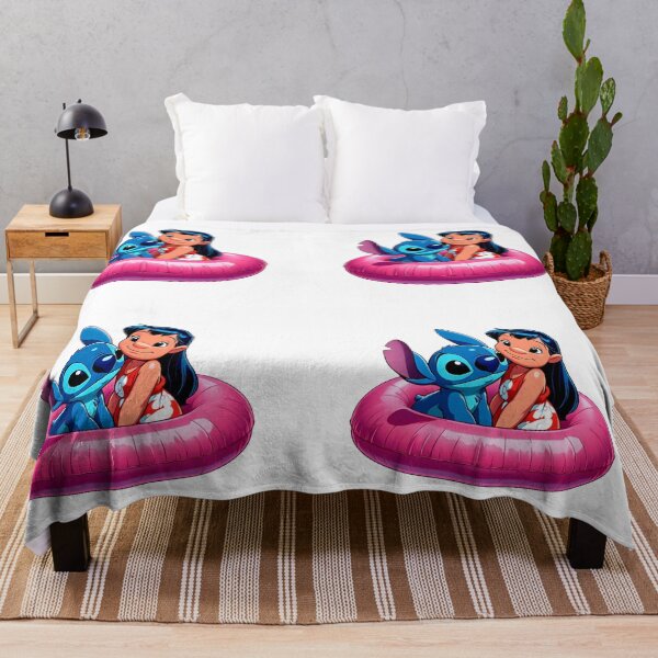 Item preview, Stitch and Lilo Summer Pool Party Pink Swim Ring Waterslide designed and sold by rfd2.