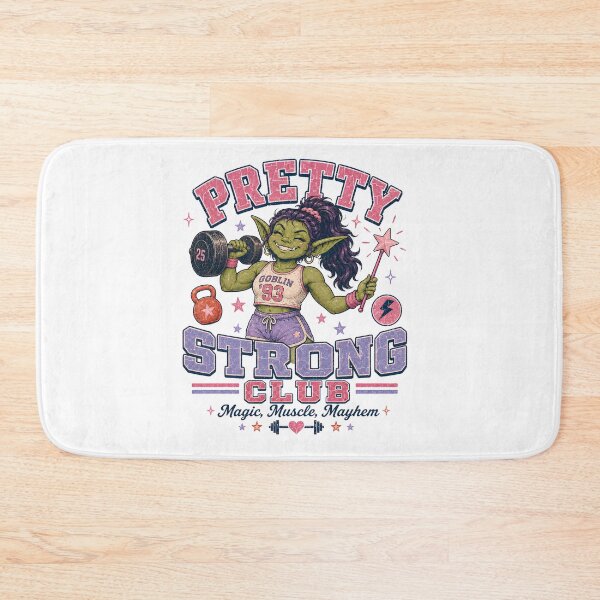 Item preview, Pretty Strong Club Retro Fitness Humor designed and sold by FindYouByZ.