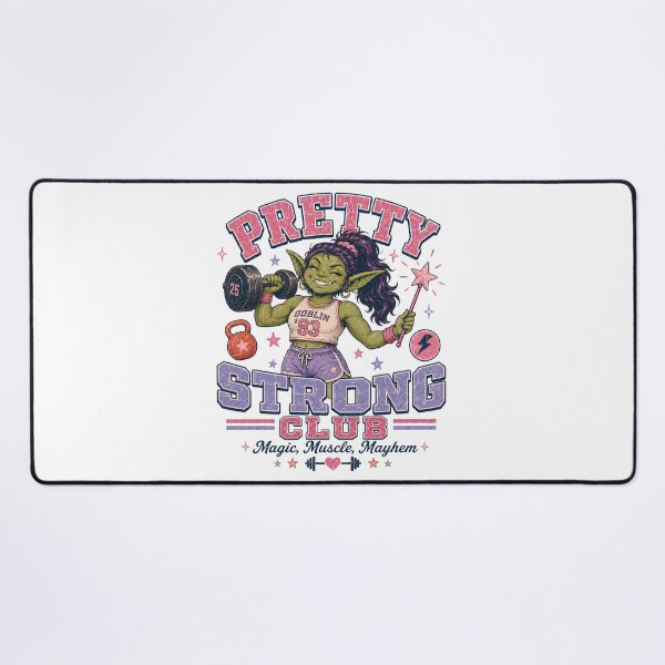 Item preview, Pretty Strong Club Retro Fitness Humor designed and sold by FindYouByZ.