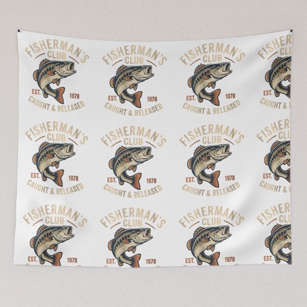 Item preview, Vintage Fishing Member Badge Retro Design designed and sold by NoFishToday.