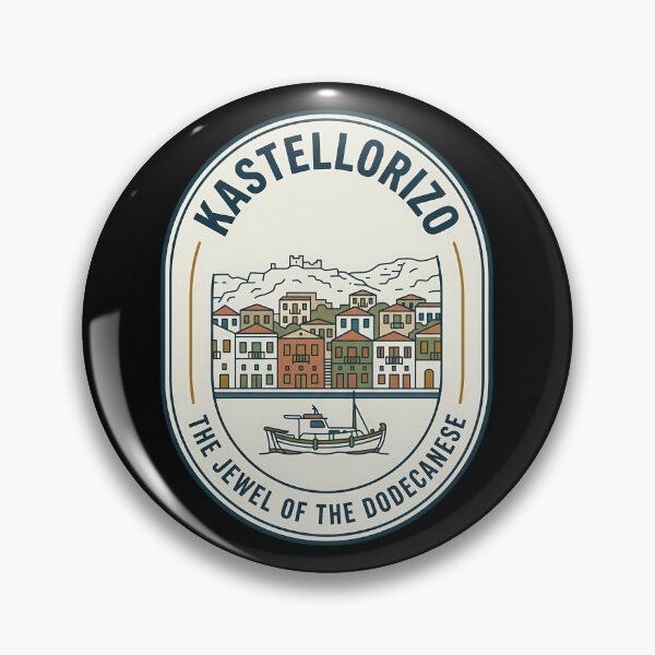 Item preview, Kastellorizo Greece Vintage Travel Emblem designed and sold by k3rstman1.