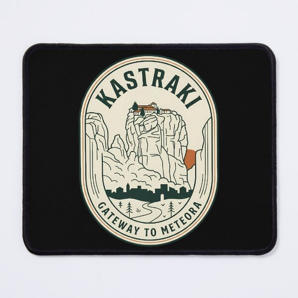 Item preview, Kastraki Greece Meteora Vintage Travel Emblem designed and sold by k3rstman1.