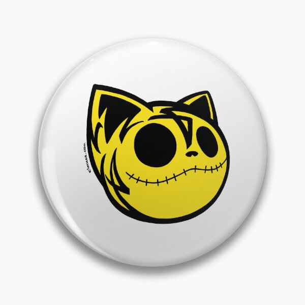 Item preview, Funny Yellow Anime Cat Head Jack Skellington Calligraphy Style designed and sold by elmuna.