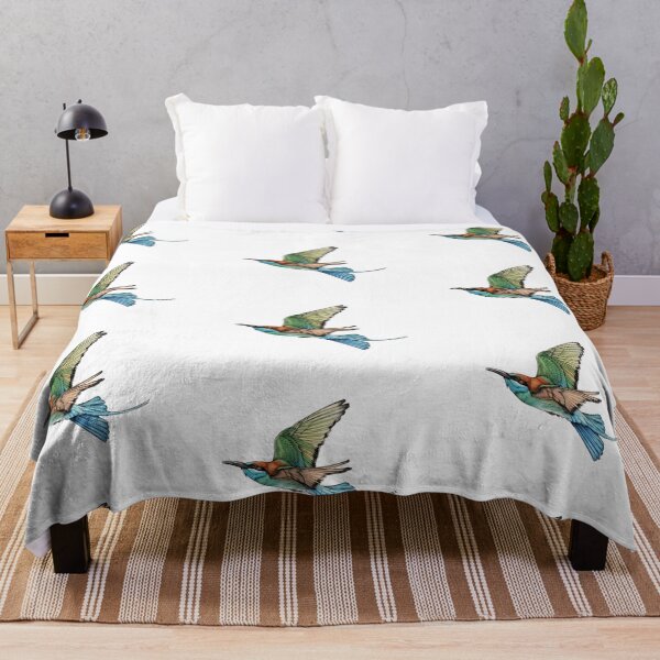 Item preview, vintage illustrations of Blue-throated Bee-eater designed and sold by wonderisland.