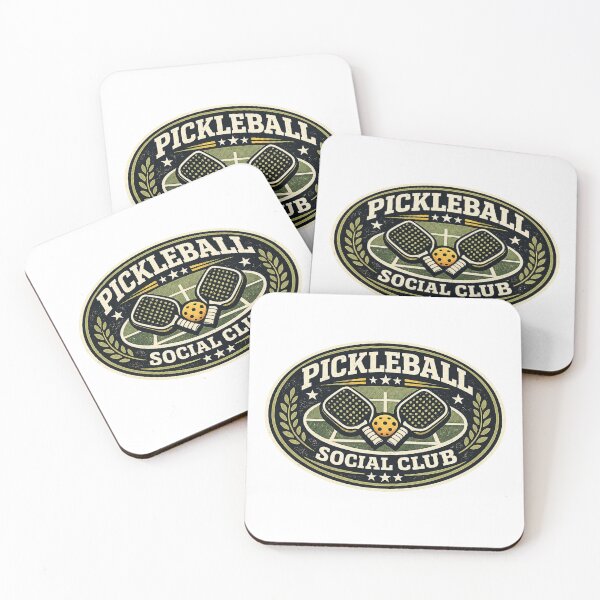 Item preview, Pickleball Social Club Vintage Sports Badge Gift designed and sold by Soft Panic Studio.
