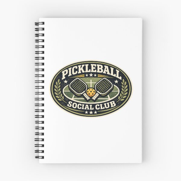 Item preview, Pickleball Social Club Vintage Sports Badge Gift designed and sold by Soft Panic Studio.