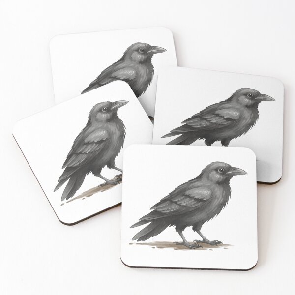 Item preview, Raven stands on the ground in an outdoor setting during the day designed and sold by Ms. Iryna.