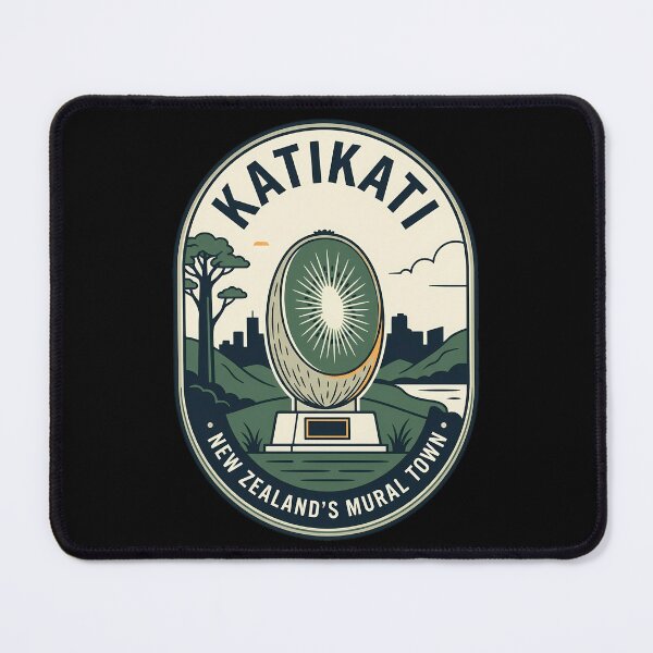 Item preview, Katikati New Zealand Mural Town Vintage Travel Emblem designed and sold by k3rstman1.
