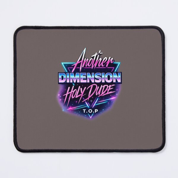 Item preview, Another Dimension Holy Dude | Retro Synthwave Neon Typography | T.O.P Inspired designed and sold by New Moon Inspiration.