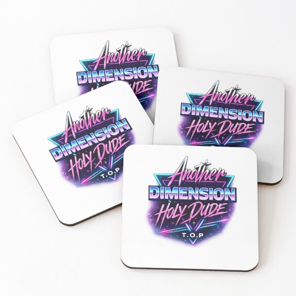 Item preview, Another Dimension Holy Dude | Retro Synthwave Neon Typography | T.O.P Inspired designed and sold by New Moon Inspiration.