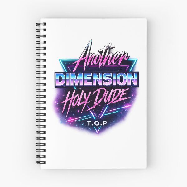 Item preview, Another Dimension Holy Dude | Retro Synthwave Neon Typography | T.O.P Inspired designed and sold by New Moon Inspiration.