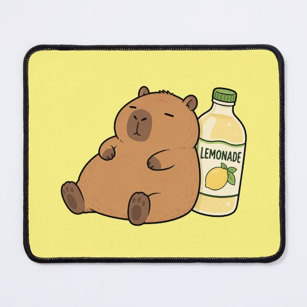 Item preview, Cute Capybara Lemonade Funny Chill Rodent Cartoon Design designed and sold by MonkiFlipp.