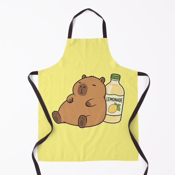 Item preview, Cute Capybara Lemonade Funny Chill Rodent Cartoon Design designed and sold by MonkiFlipp.