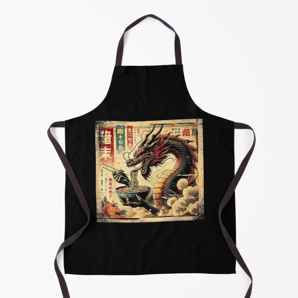 Item preview, Japanese Dragon Eating Ramen Vintage Art Graphic designed and sold by CherylCGarrison.
