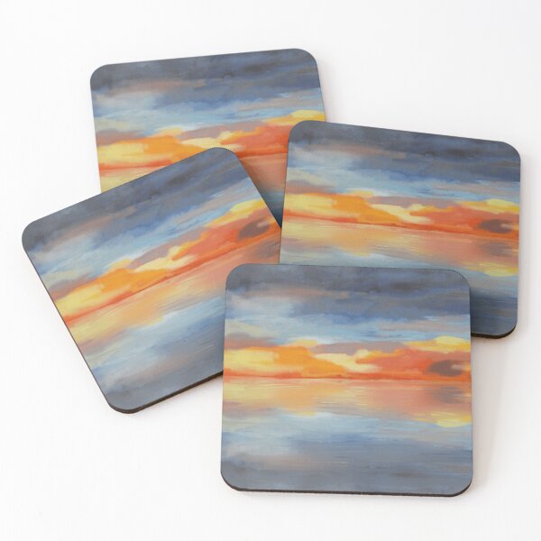 Item preview, Sunset Over Tropical Ocean Painting  designed and sold by Fayes4Art.