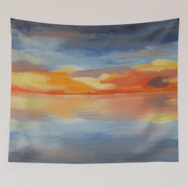 Item preview, Sunset Over Tropical Ocean Painting  designed and sold by Fayes4Art.