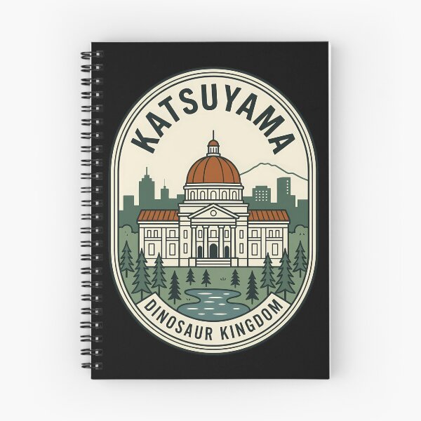 Item preview, Katsuyama Dinosaur Kingdom Vintage Travel Emblem designed and sold by k3rstman1.