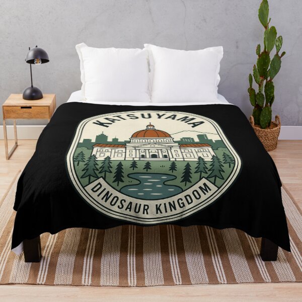 Item preview, Katsuyama Dinosaur Kingdom Vintage Travel Emblem designed and sold by k3rstman1.