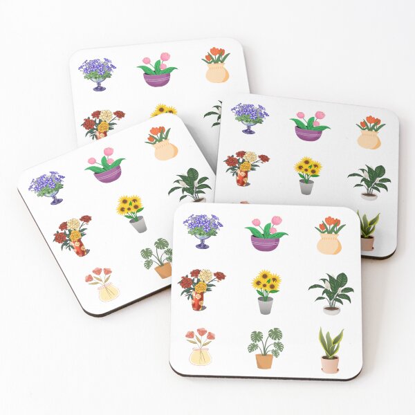 Item preview, Cute Aesthetic Houseplant Sticker Pack Boho Botanical Flower Pots designed and sold by pranshuvibes.