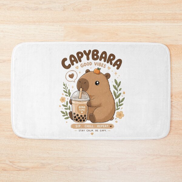 Item preview, Cute capybara boba tea designed and sold by Sixtinebzh.