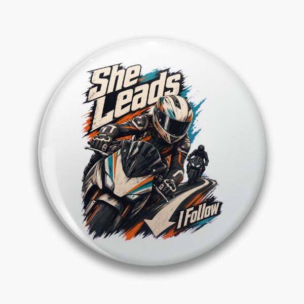Item preview, Biker Couple – She Leads I Follow designed and sold by pirminio.