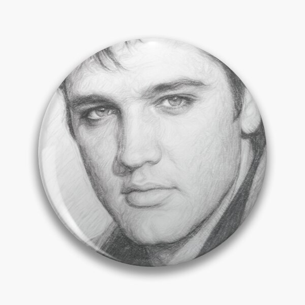 Item preview, Vintage Rock and Roll Legend Pencil Sketch - Black and White Retro Music Icon Portrait Art designed and sold by Leon Woods Pencil Art.