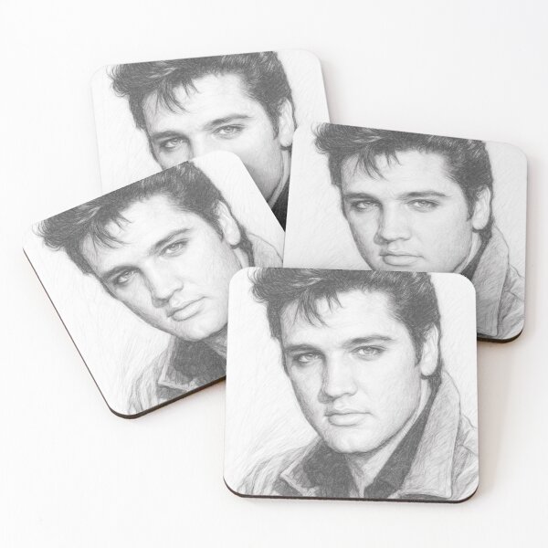 Item preview, Vintage Rock and Roll Legend Pencil Sketch - Black and White Retro Music Icon Portrait Art designed and sold by Leon Woods Pencil Art.