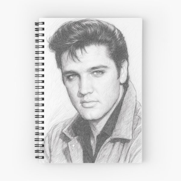 Item preview, Vintage Rock and Roll Legend Pencil Sketch - Black and White Retro Music Icon Portrait Art designed and sold by Leon Woods Pencil Art.