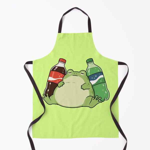 Item preview, Cute Frog Soda Lover Funny Chubby Frog Cartoon Design designed and sold by MonkiFlipp.