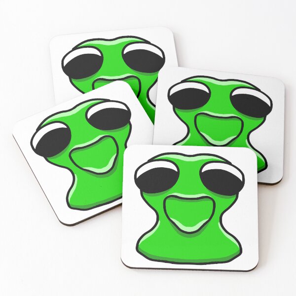 Item preview, Cool Green Alien – Funny Kawaii Sticker Art designed and sold by davidmalec.
