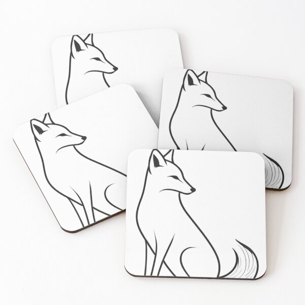 Item preview, Art - Minimalist Fox, Art Deco Inspiration designed and sold by World-Pets.