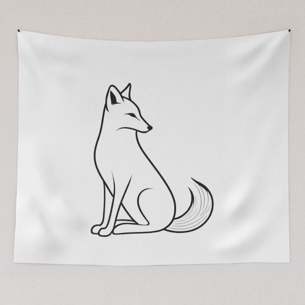 Item preview, Art - Minimalist Fox, Art Deco Inspiration designed and sold by World-Pets.