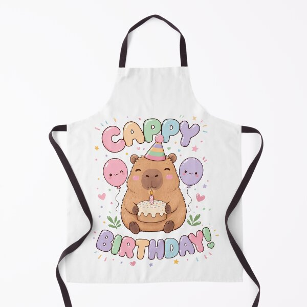 Item preview, Cute kawaii capybara happy birthday designed and sold by Sixtinebzh.
