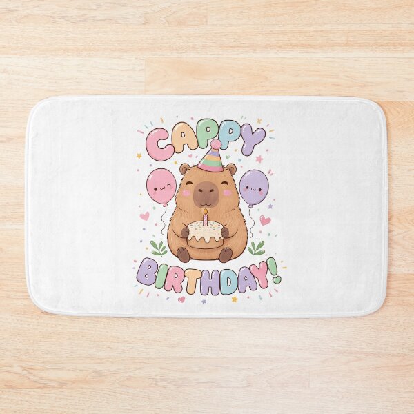 Item preview, Cute kawaii capybara happy birthday designed and sold by Sixtinebzh.