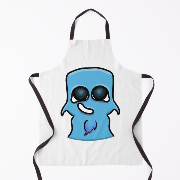 Item preview, Cute Blue Ghost Monster with Beard – Kawaii Sticker Art designed and sold by davidmalec.
