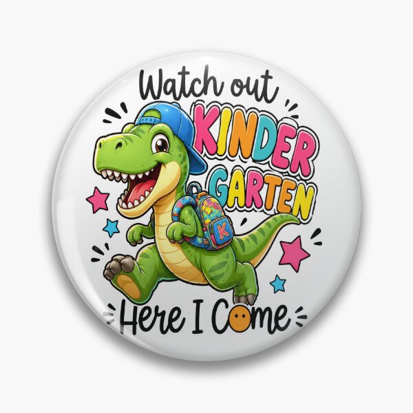 Item preview, Watch Out Kindergarten Here I Come Dino back to school funny.png designed and sold by kotastiart.