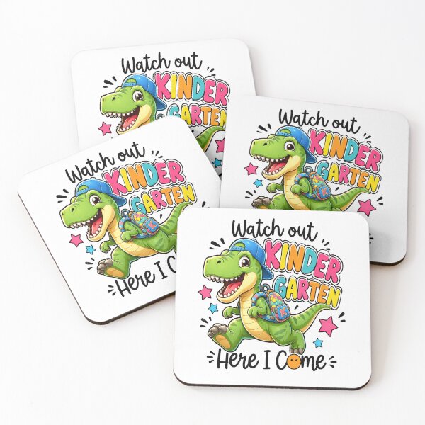Item preview, Watch Out Kindergarten Here I Come Dino back to school funny.png designed and sold by kotastiart.