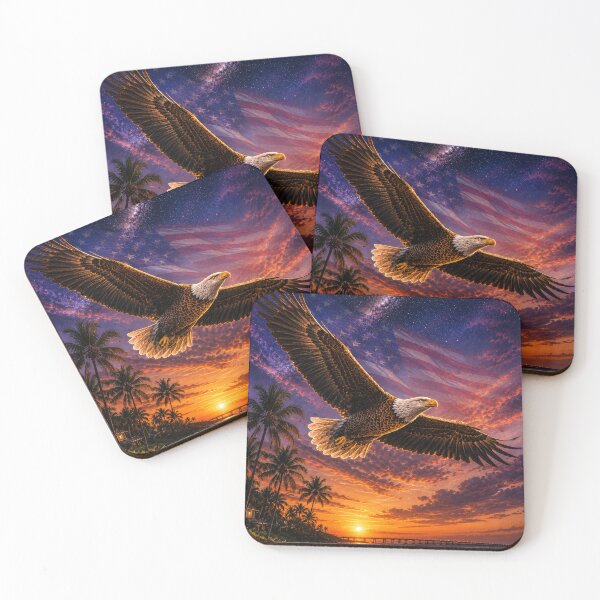 Item preview, Eagle Over Florida's Star-Spangled Sunset designed and sold by alexanderVision.