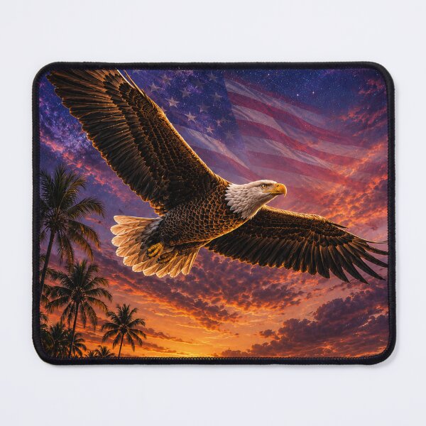 Item preview, Eagle Over Florida's Star-Spangled Sunset designed and sold by alexanderVision.