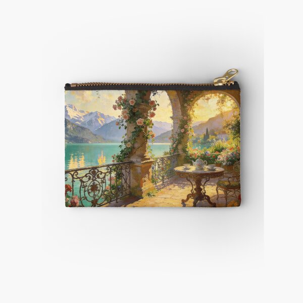 Item preview, Lakeside Terrace Breakfast - Sunlit Lake Como View designed and sold by BlareBlare.