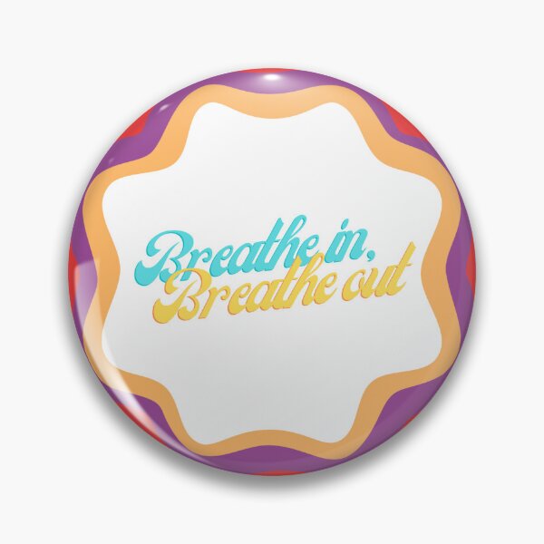 Item preview, Breathe in, Breathe out Sticker Print designed and sold by HueGotThis.