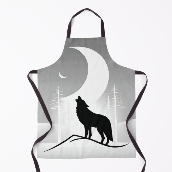 Item preview, Art - Solitary Wolf, Mysterious and Nocturnal Atmosphere designed and sold by World-Pets.