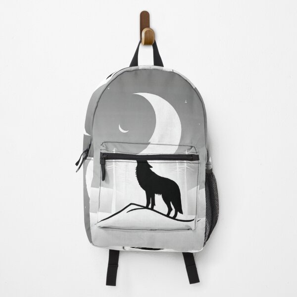 Item preview, Art - Solitary Wolf, Mysterious and Nocturnal Atmosphere designed and sold by World-Pets.