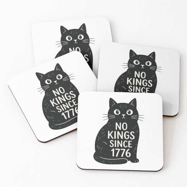 Item preview, No Kings Since 1776 Funny Black Cat - Patriotic American History designed and sold by raedattia.